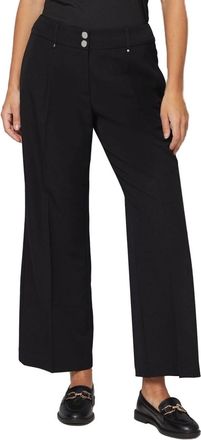 Wallis Petite Womens Black Smart Wide Leg Trousers