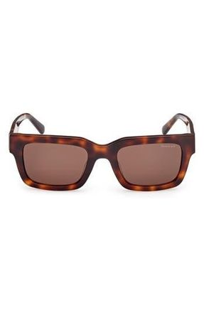 GANT Rectangular Sunglasses in Dark Havana /Brown at Nordstrom Rack