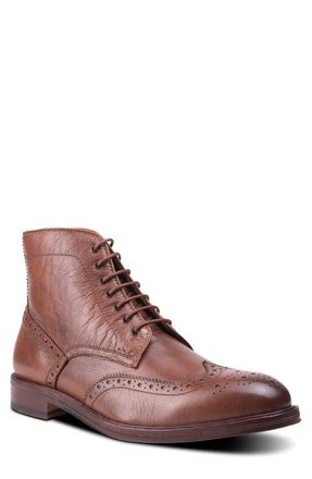 Gordon Rush Sutherland Wingtip Boot in Cognac at Nordstrom, Size 7.5