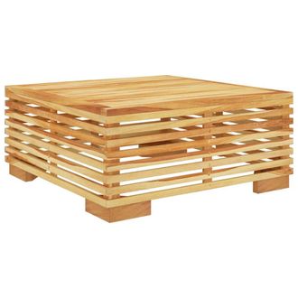 vidaXL Mesa De Centro Para Jard&iacute;n Madera Maciza Teca 69,5x69,5x31 Cm Vidaxl