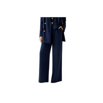 Guess Wide Trousers, female, Blue, Size: XS Marciano Pinstriped Pants