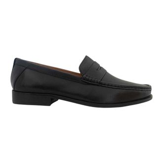 Firetrap Heren The Sovereign leren penny loafers (Zwart)