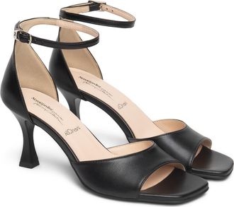 Nero Giardini Leather Ankle Strap Sandal in Black at Nordstrom, Size 10Us