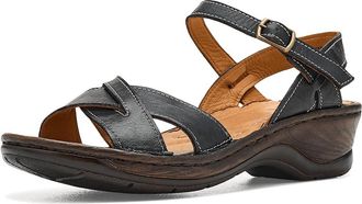 Spring Step Amareza Womens Wedge Shoes Black : EU 42 (US Womens 10.5-11) M, Leather