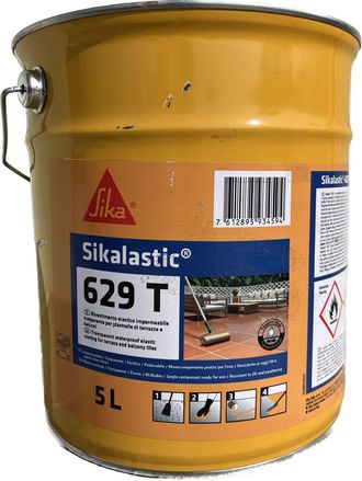 Sika Sikalastic -629 T Kg.5 Impermeabilizzante Trasparente (ex. - 495 T)