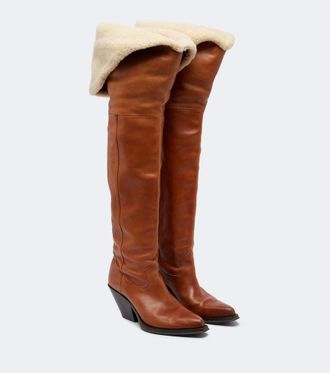 Chlo&eacute; Chlo&eacute; Azelan leather over-the-knee boots
