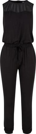 Urban Classics Dames/Dames technisch lange jumpsuit van mesh (Zwart)