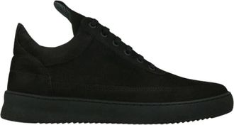 Filling Pieces Lage Ripple Tonal Sneakers - Heren - Sneakers - Zwart - 38 EU - Katoen - Schoenen