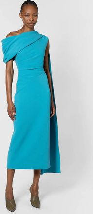 Roksanda Ilincic Maite Form-Fitting Dress In Jewel Blue