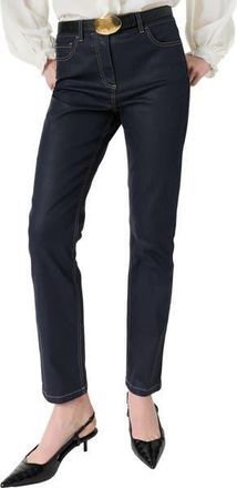 Gerard Darel Aya Coated Slim Jeans in Navy Blue at Nordstrom, Size 10