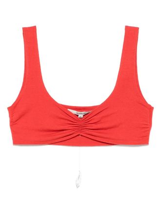 Manurí gathered cropped top