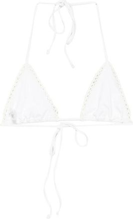 Frankies Bikinis Triangle Bikini - White