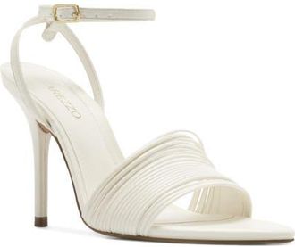 Arezzo Elani Ankle Strap Sandal in Cream White at Nordstrom, Size 5.5