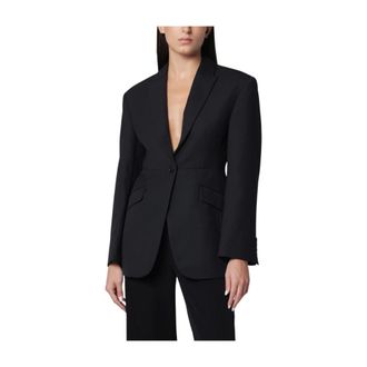 Anine Bing Elga Blazer - Dames - Jassen - Zwart - Maat: XS Wol