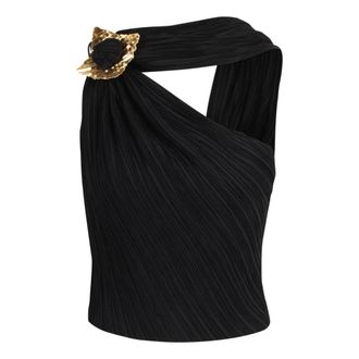 Cult Gaia Moira Asymmetric Pleated Top