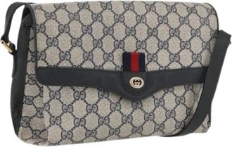 Gucci Pre-owned Vintage PVC GG Canvas Schoudertas - Dames - Vintage Schoudertas - Veelkleurig - ONE Size - Leer - Vintage