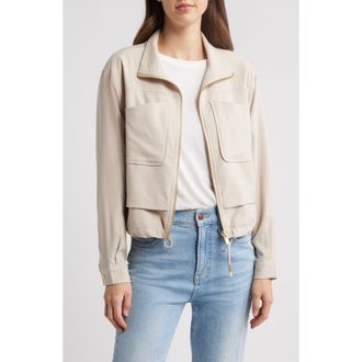 Wit & Wisdom Double Layer Front Zip Jacket in Vanilla Cream at Nordstrom Rack, Size X-Large