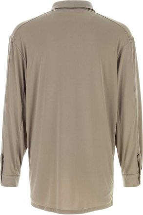 Magliano Mens Vendemmia Shirt Taupe Polyester Elastane
