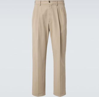 The Row Tomasino cotton twill straight pants