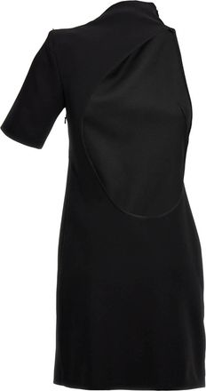 Sportmax Womens Black Viscose Short Dress