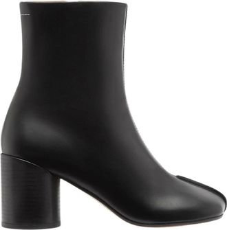Maison Margiela Heeled Boots, female, Black, Size: 10 US Black Stitch-out Ankle Boots