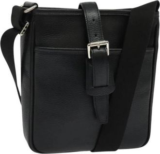 Burberry Tweedehands leren schoudertassen - Dames - Vintage Schoudertas - Zwart - ONE Size - Leer - Vintage