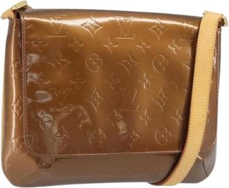 Louis Vuitton Pre-owned Cross Body Bags, female, Brown, Size: ONE SIZE Pre-owned Vintage Patent Leather Shoulder Bag