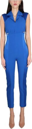 Moschino Jumpsuits & Playsuits, Dames, Blauw, S, Sport Chic Jumpsuit