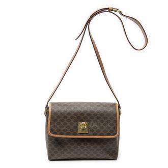 Celine Pre-owned Womens Vintage Small Flap Crossbody Shoulder Bag - Brown - One Size