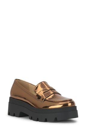 Jessica Simpson Ullinia Platform Loafer in Bronze at Nordstrom, Size 5.5