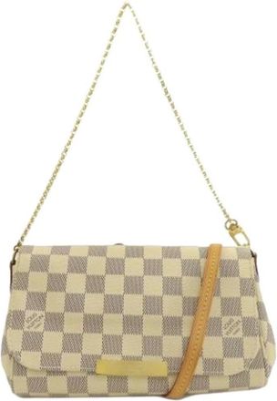 Louis Vuitton Pre-owned Cross Body Bags, female, Beige, Size: ONE SIZE Pre-owned Favorite PM 2way Shoulder Bag