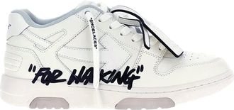 Off-white Urban Sneakers With Distinctive Arrow Motif And Zip Tie Detail