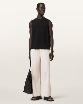 AllSaints Cove Sleeveless Crew Neck Cotton T-Shirt