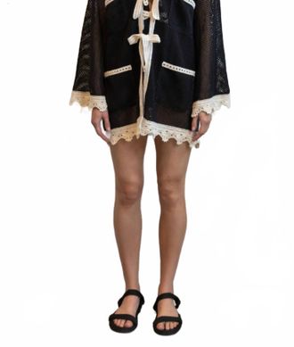 Sea New York Kendall Crochet Cover Up In Black