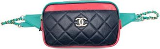 Chanel Pre-owned Quilted Goatskin Belt Bag - Dames - Vintage Heuptassen - Veelkleurig - ONE Size - Leer - Vintage
