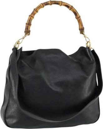 Gucci Pre-owned Handbags, female, Black, Size: ONE SIZE Pre-owned Vintage Handbag