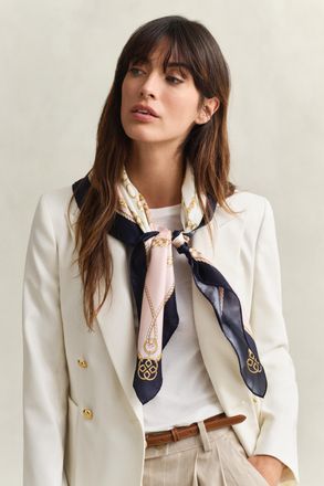 GANT Women Chain Silk Scarf (ONE SIZE) APRICOT PINK