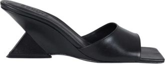 Schutz Heeled Mule - Dames - Muiltjes - Zwart - 37 EU - Schoenen