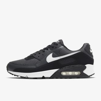 Nike Air Max 90 herenschoenen in zwart/grijs/wit