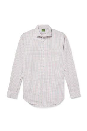 Sid Mashburn Checked Cotton-Poplin Shirt