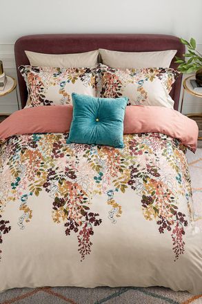 Ted Baker Wisteria Cotton Sateen Duvet Cover Set | Size: Super King