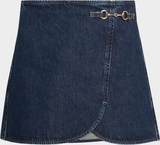 Paige Montanna Denim Mini Skirt