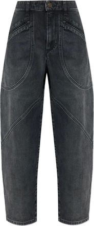 Isabel Marant Jeans Catarina con inserti - Nero