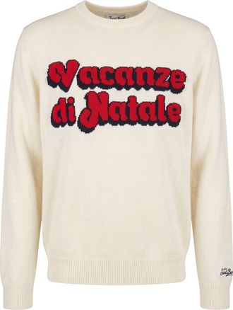 MC2 Saint Barth Wool-Blend Graphic Crewneck Sweater