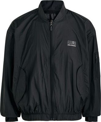 MM6 x Salomon MM6 X Salomon Reflective Logo-print Shell Bomber - Black - XL