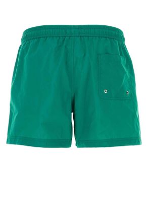 Gimaguas Mens Gabrielle Swimming Shorts Green Nylon Swimwear