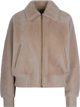 Max Mara Faux Fur Shearling Ritsjassen - Dames - Jassen - Beige - S - Jassen