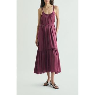 Scalpers Dress Braided Waistband in Burgundy at Nordstrom, Size X-Large Eu