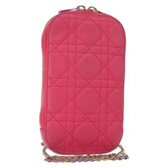 Dior Pre-owned Vintage Schoudertas - Dames - Pre-owned - Roze - Maat: ONE Size Leer
