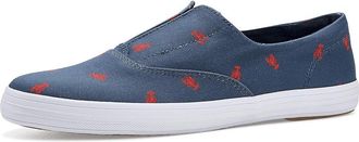 Keds Champion Round Toe Slip-On Womens Shoes Navy/Red Canvas : 6.5 B - Medium, Synthetic